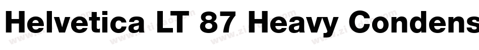 Helvetica LT 87 Heavy Condensed字体转换